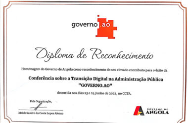 Diploma de Reconhecimento – Conferência GOVERNO.AO – Jun 2022